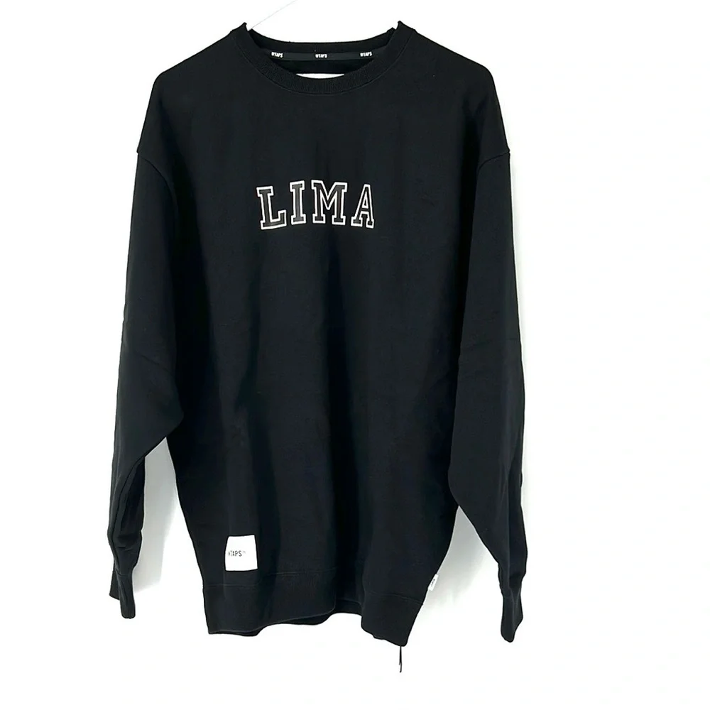 WTAPS NWT Black academy Crewneck Sweater Lima Size 3 - Picture 1 of 10